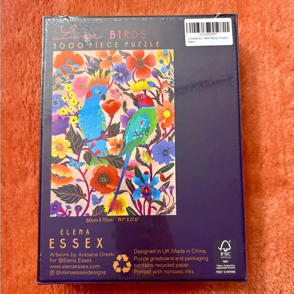 SOLD


NWT Elena Essex Love Birds 1000 Piece puzzle - Picture 2 of 5
